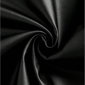 Women's Ruched PU Leather Bodycon Long Skirt Slit Back Zip Up Cocktail Pencil Skirts