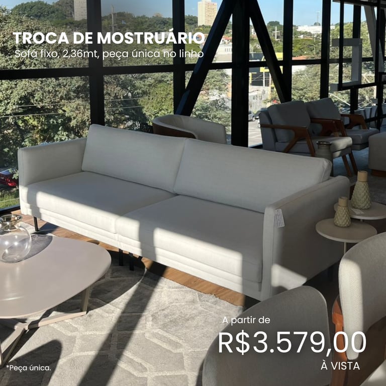 sofá firenze troca de mostruário