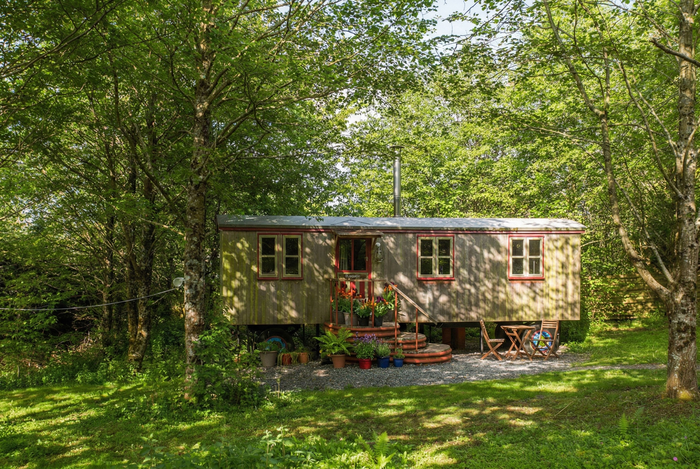 Hercules, a Showman’s wagon-style retreat at Spring Park in Cornwall