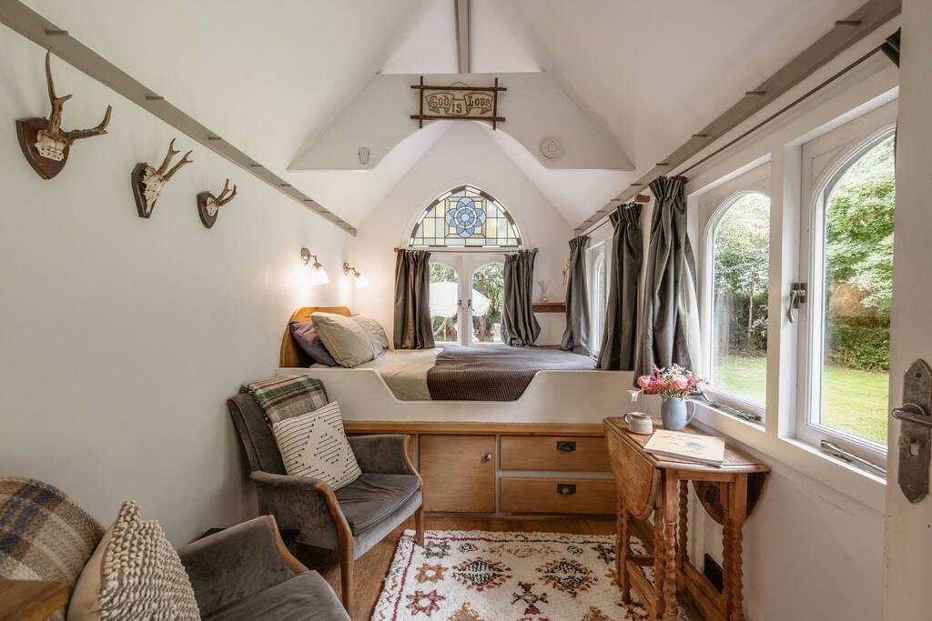 View to the bed