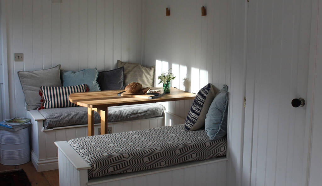 Sit and read the nature magazines inside Ragnarr at Spring Park in Cornwall