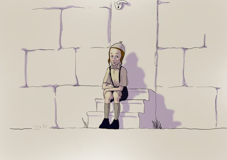 ציור ילד באמצע צביעה copy