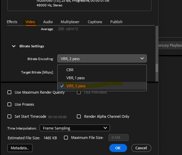 3. תוך וידאו תגללי כמעט עד למטה ובהגדרה הזו תגדירי 2 פס