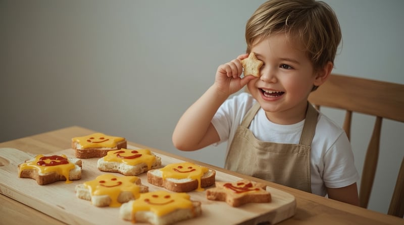 Lucid_Realism_A_cheerful_threeyearold_boy_wearing_an_apron_sta_1
