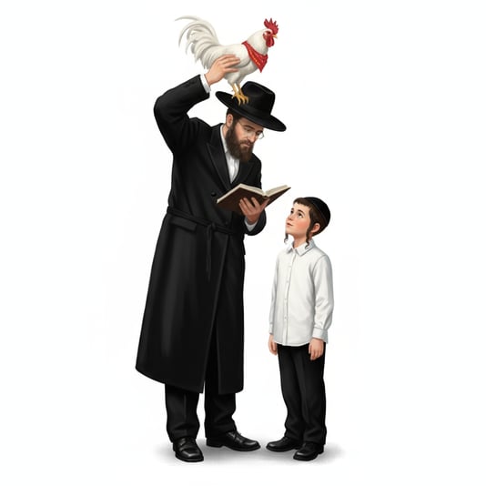 gemini-2.5-flash-image-preview_A_semi-realistic_illustration_of_an_ultra-Orthodox_Hasidic_Jew_dressed_in_a_long_black_suit_and_matc-3