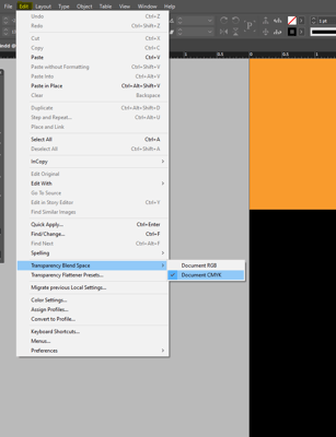 שינוי סוג צבעים באינדיזייין