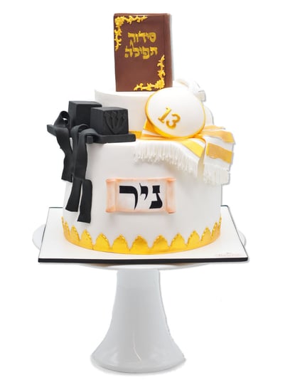 עוגת-בר-מצווה-מבצק-סוכר-תפילין-Valerscake