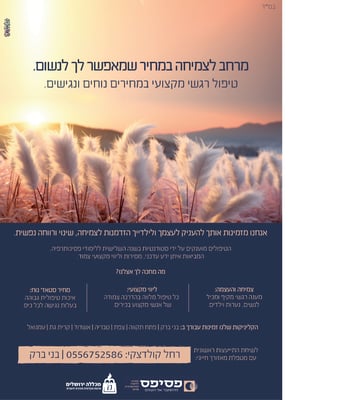 מודעה פסיפס רחלי