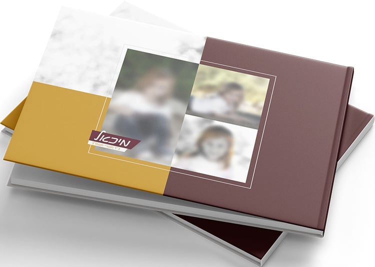 Horizontal book mockup