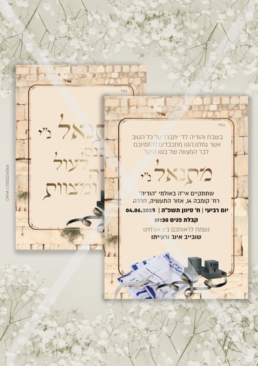 מוקאפ הזמנה מתנאל