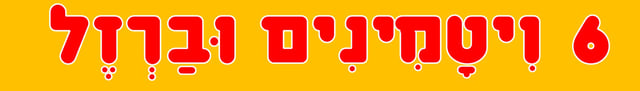 6 ויטמינים וברזל