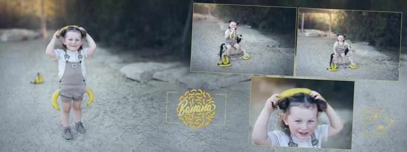עמוד סוס נדנדה ובננות נמוכה