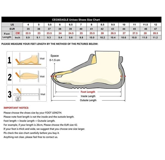 בירקנשטוק מידות