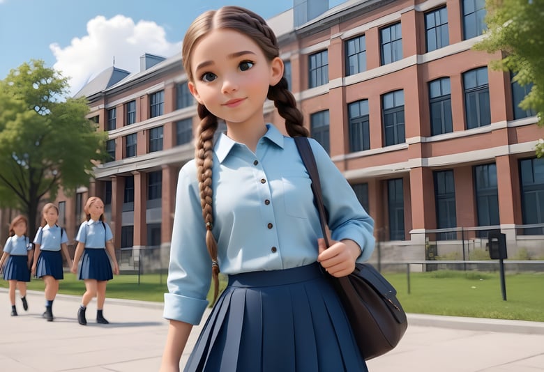 pikaso_texttoimage_adorable-cartoon-style-A-cute-little-girl-is-weari (2)