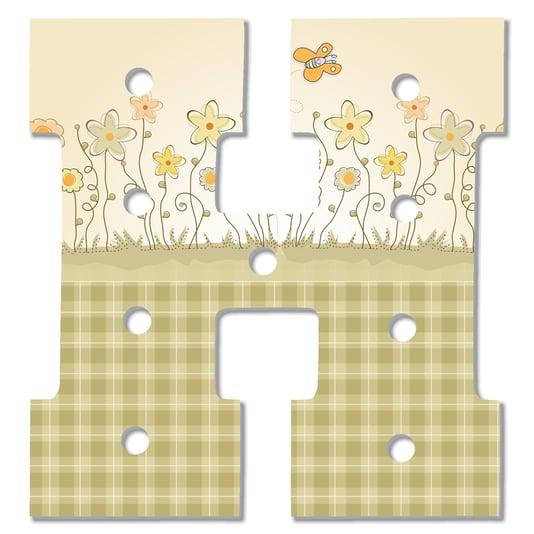 משובץ עם פרפר