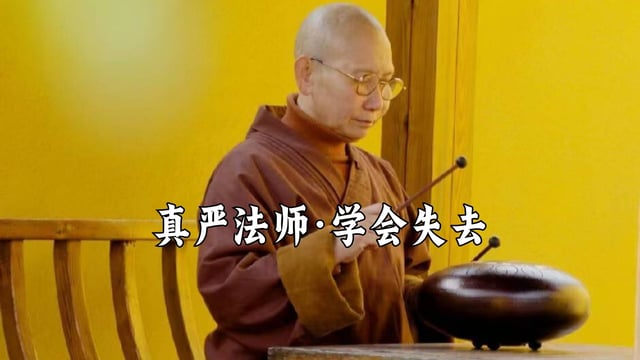 失去了，不在意，就不会被伤害——真严法师