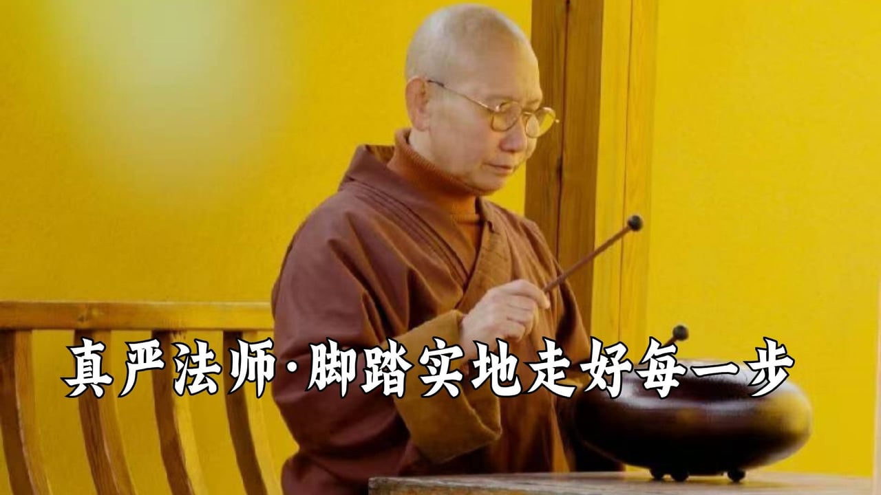 脚踏实地走好每一步——真严法师
