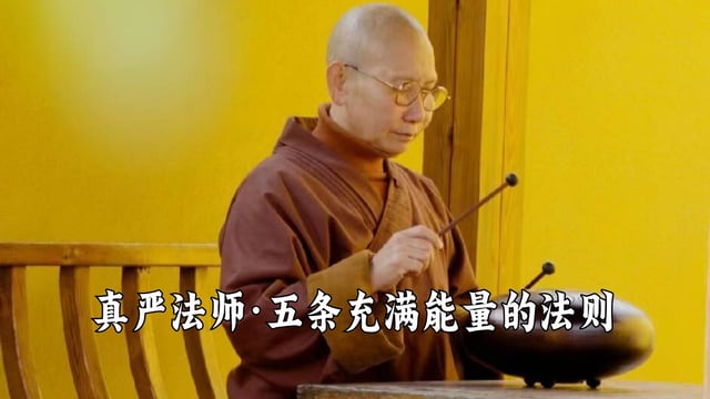 让自己每天都充满能量的五条法则——真严法师