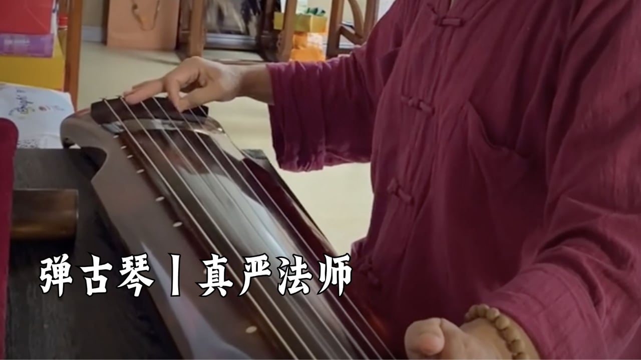 弹古琴｜真严法师