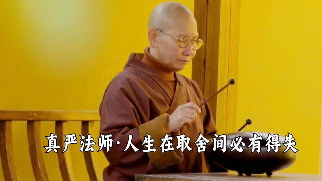 人生在取舍之间必有得失——真严法师