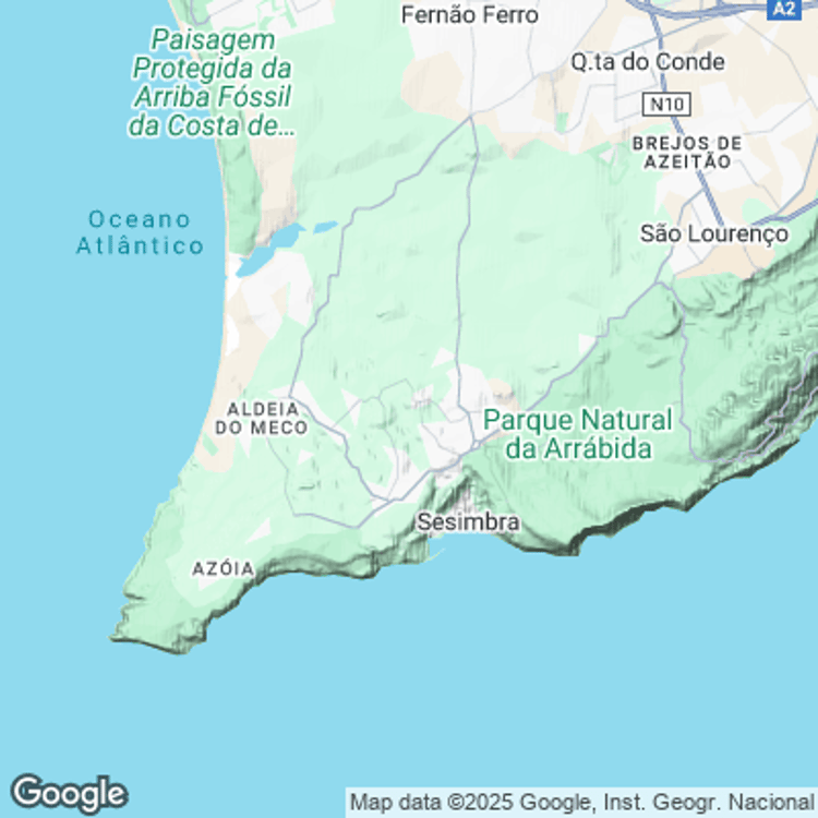 Terrain image of Sesimbra (Castelo)