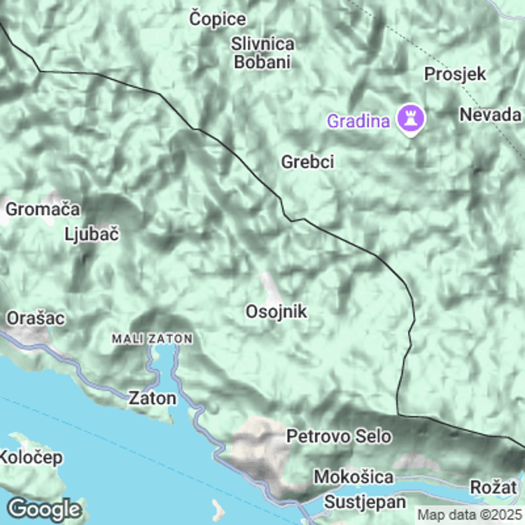 Terrain image of Osojnik