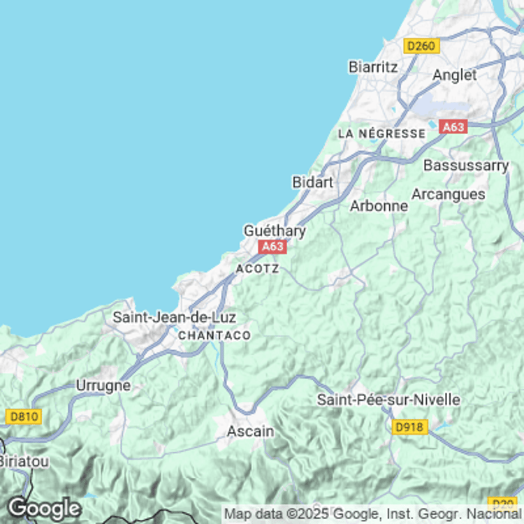 Terrain image of Saint-Jean-de-Luz