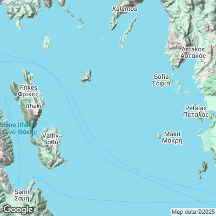 Terrain image of Ithaca Municipality