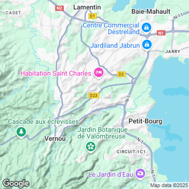 Terrain image of Baie-Mahault-2