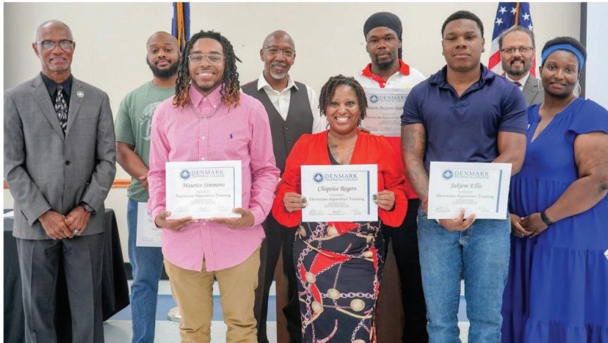 Denmark Tech celebrates first electrician apprenticeship program completers