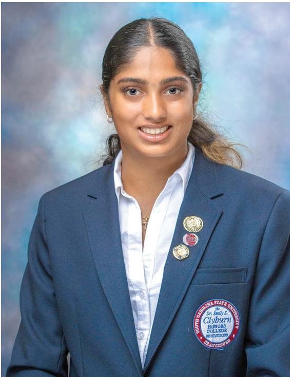 Joshua Jackson and Tuhina Sambhus named SC State’s Mr. and Miss Honors College 2025-26