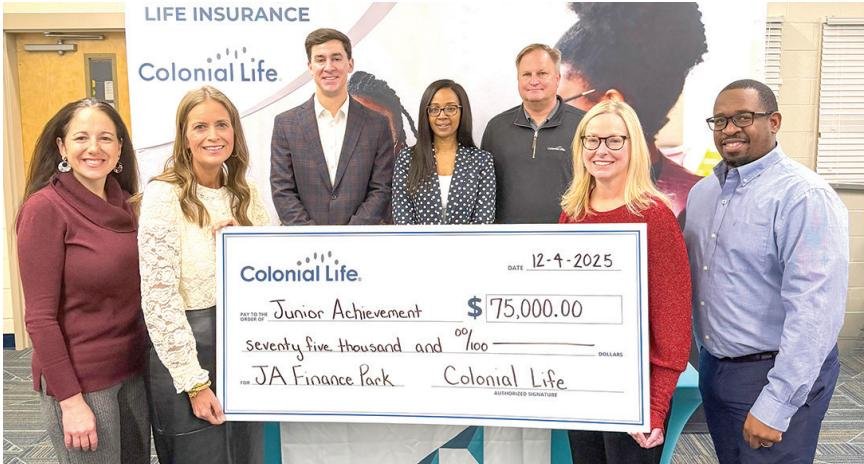 Junior Achievement of Greater South Carolina receives a 3-year $75,000 commitment from Colonial Life