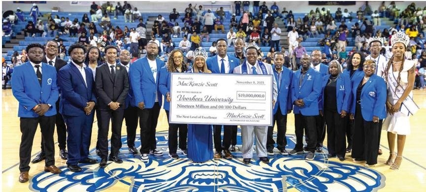 Voorhees University officials celebrate a $19 million donation from philanthropist Mackenzie Scott