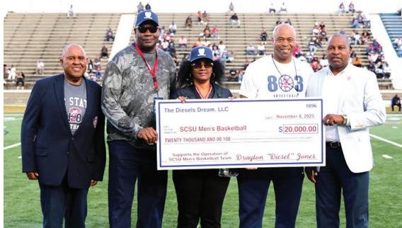 Former player Drayton ‘Diesel’ Jones donates  $ 20,4000 to SC State men’s basketball program