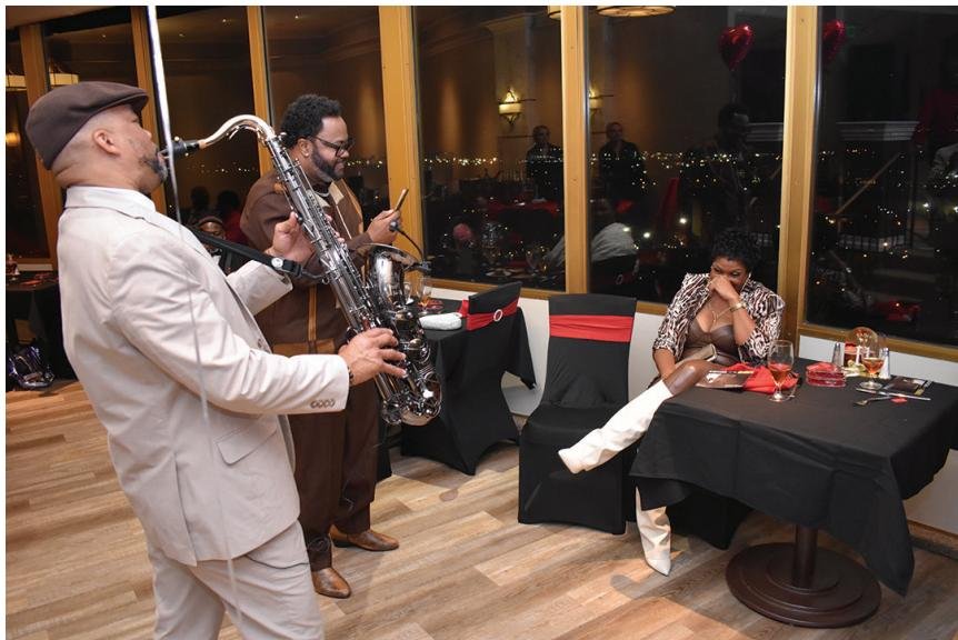 Birthday serenade - Saxophonist Russell T. Perkins made this young lady’s birthday extra special by dedicating a musical number in her honor.