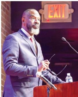 Michael A. Allen delivers the keynote address at the 58th Orangeburg Massacre