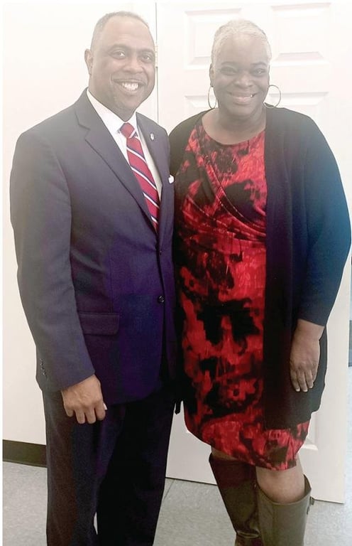 Richland County School Board Commissioner Jamie Devine is pictured with NOMA Executive Director Sabrina Odom Edwards.