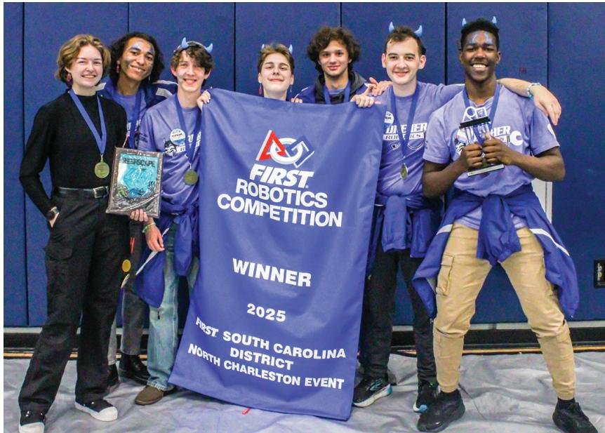 Dreher High School’s Blue Devil Mechanics robotics team qualified for FIRST South Carolina’s state district championship. The team won the North Charleston qualifier March 20-22.