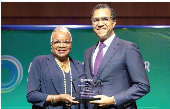 Columbia College President Dr. John H. Dozier honored with Health Equity Circle of Champions Award