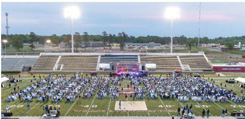 SC State’s Garnet & Blue Extravaganza was held inside the Bulldogs’ football stadium.