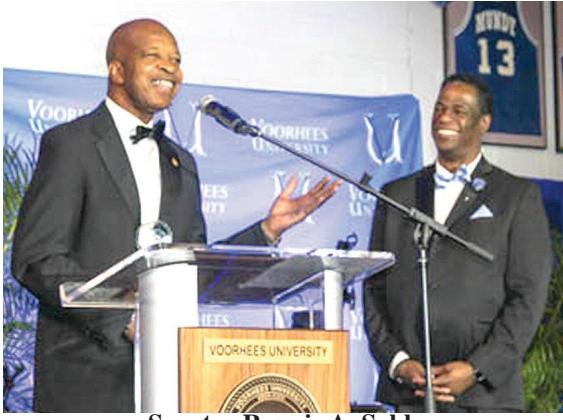 State Senator Ronnie Sabb receives Voorhees University’s Keeper of the Flame Award
