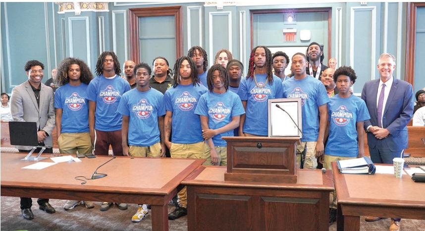 C.A. Johnson basketball team honored