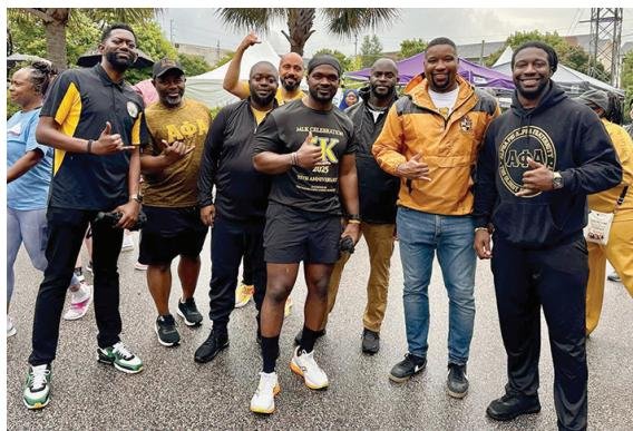 Brothers of the Omicron Iota Lambda Chapter of Alpha Phi Alpha Fraternity, Inc. support March for Babies Event