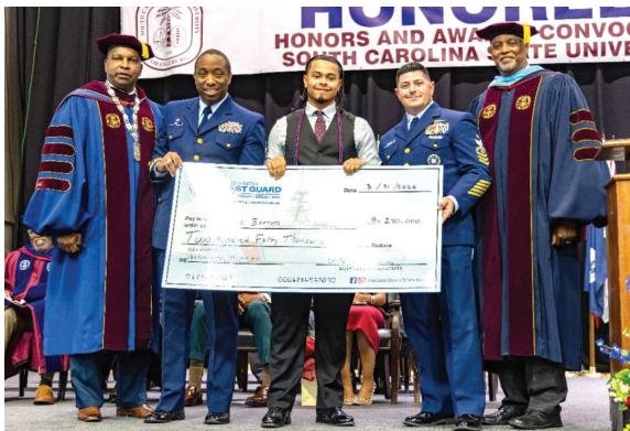 SC State student awarded U.S. Coast Guard scholarship worth up to $240,000