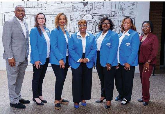 Graduates in the Voorhees University Class of 2025, earning a Master of Education in Teaching and Learning, celebrate the new apprenticeship program and their upcoming graduation on Saturday, May 3.