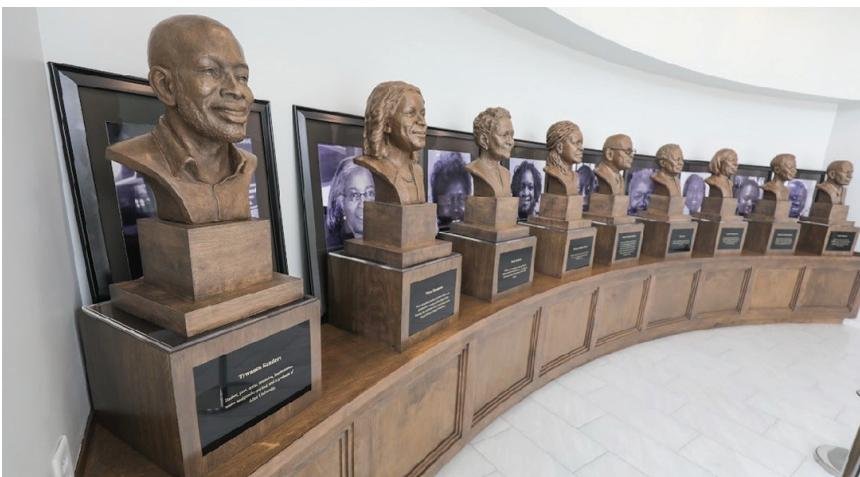 Allen University unveils busts of the Emanuel Nine