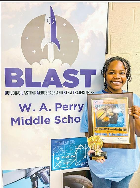 W.A. Perry Middle School student named Civil Air Patrol National ACE Student of the Year