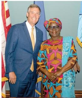 Mayor Rickenmann & Her Excellency Alima Mahama (Hajia).