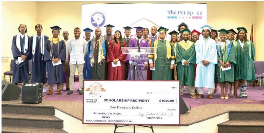 The Kappa Foundation of Columbia, SC presents  $ 1,000 scholarships to high achievers