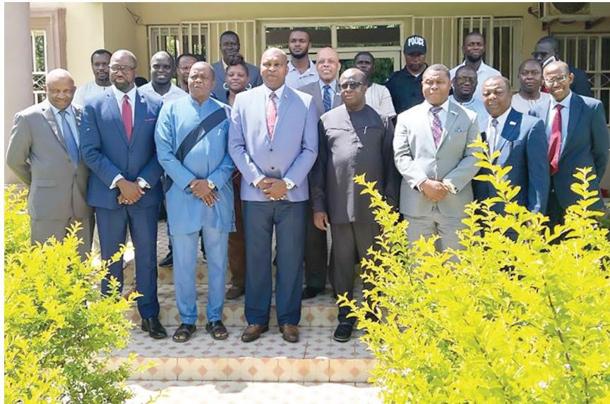 The SC State and University of the Gambia delegations for the MOU signing ceremony.
